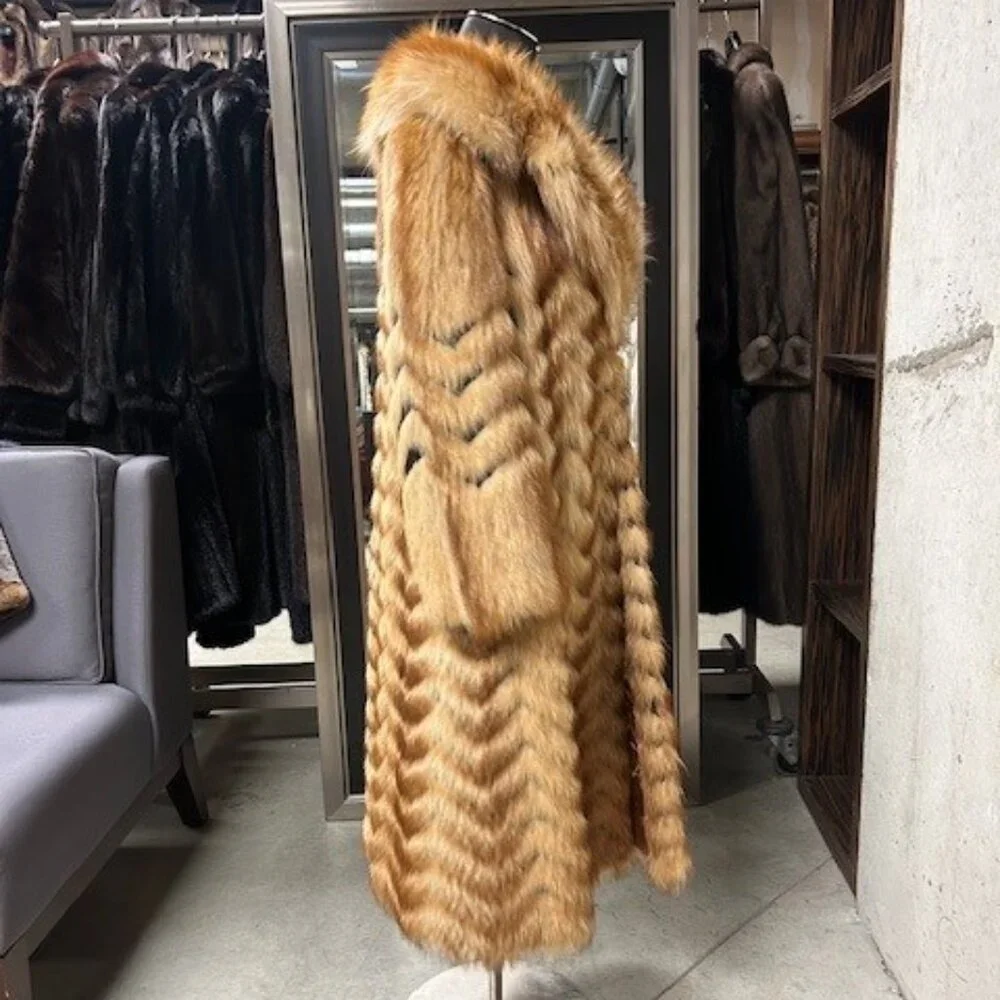 TANUKEE RACOON CHEVRON CUT - WAS 5K NOW ONLY $950 SIZE XS-S - Picture 4 of 6